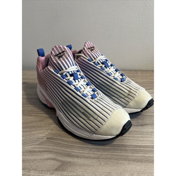 Size 11 - Reebok DMX Thrill Jasmine Pink Blue Blast Running Shoes Sneakers - Picture 2 of 11